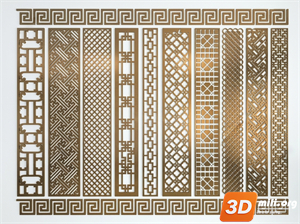 Folding screen Skp Files 